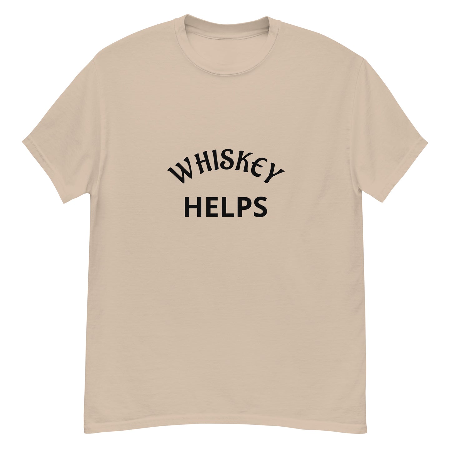 Whiskey Helps Gildan 5000 Men's Classic Tee