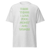 Men's Classic Gildan 5000 T-Shirt Love Food Money Women