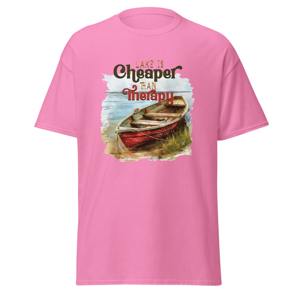 Unisex Classic Gildan 5000 T-Shirt Lake is Better Than Therapy T-Shirt