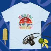 Unisex Classic Gildan 5000 T-Shirt Beach is All You Need T Shirt