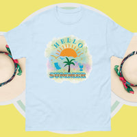 Unisex Classic Gildan 5000 T-Shirt Hello Summer T-Shirt