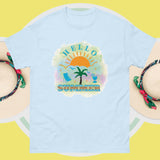 Unisex Classic Gildan 5000 T-Shirt Hello Summer T-Shirt