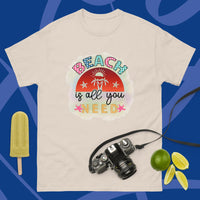 Unisex Classic Gildan 5000 T-Shirt Beach is All You Need T Shirt