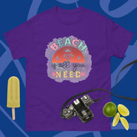 Unisex Classic Gildan 5000 T-Shirt Beach is All You Need T Shirt