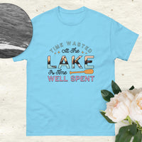 Unisex Classic Gildan 5000 T-Shirt Time Spent at the Lake is Well Spent