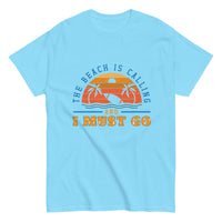 Unisex Classic Gildan 5000 T-Shirt The Beach is Calling I Must Go
