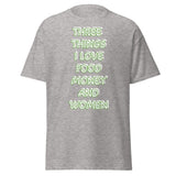 Men's Classic Gildan 5000 T-Shirt Love Food Money Women