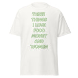 Men's Classic Gildan 5000 T-Shirt Love Food Money Women