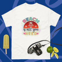 Unisex Classic Gildan 5000 T-Shirt Beach is All You Need T Shirt