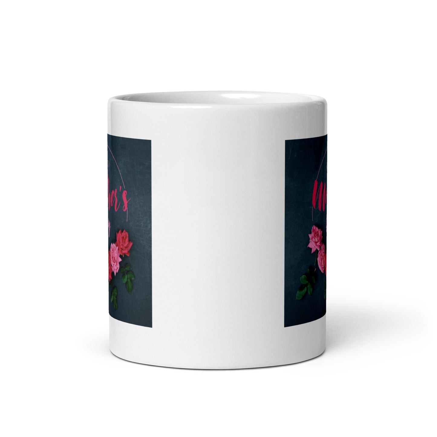 White glossy mug