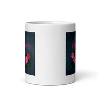 White glossy mug