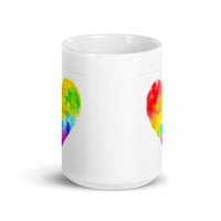 More Love Less Hate White Glossy Coffee Mug