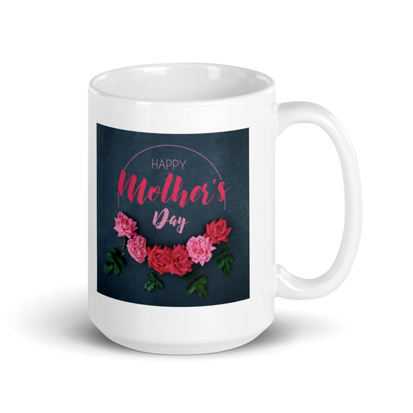 White glossy mug