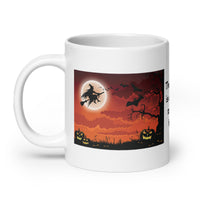 The Witch is Coming to Your House White Glossy Coffee Mug