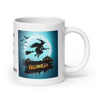 Beware of the Witch on Halloween White Glossy Coffee Mug