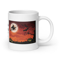 The Witch is Coming to Your House White Glossy Coffee Mug