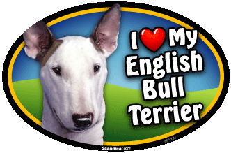 I Love My English Bull Terrier Pet Magnet