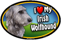 I Love My Irish Wolfhound Pet Magnet