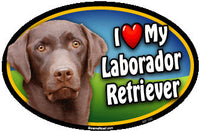 I Love My Labrador Retriever Pet Magnet