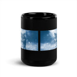 Lone Wolf Design Black Glossy Mug