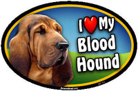 I Love My Blood Hound Pet Magnet