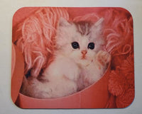Designer Kitten Mouse Pad in Pink