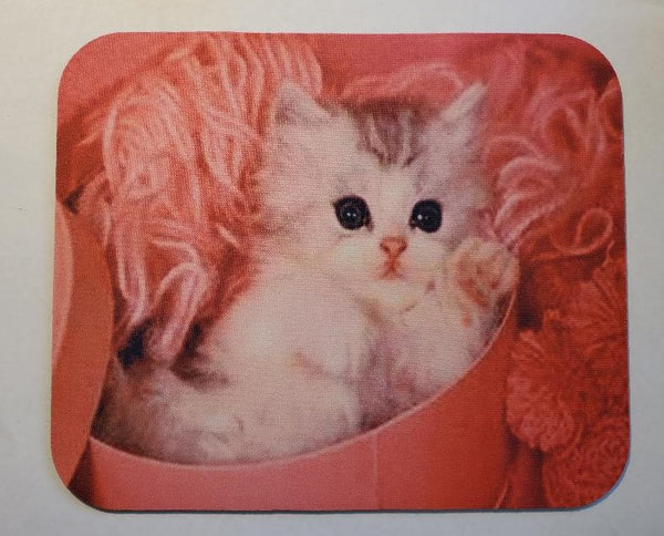 Designer Kitten Mouse Pad in Pink
