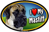 I Love My Mastiff Pet Magnet