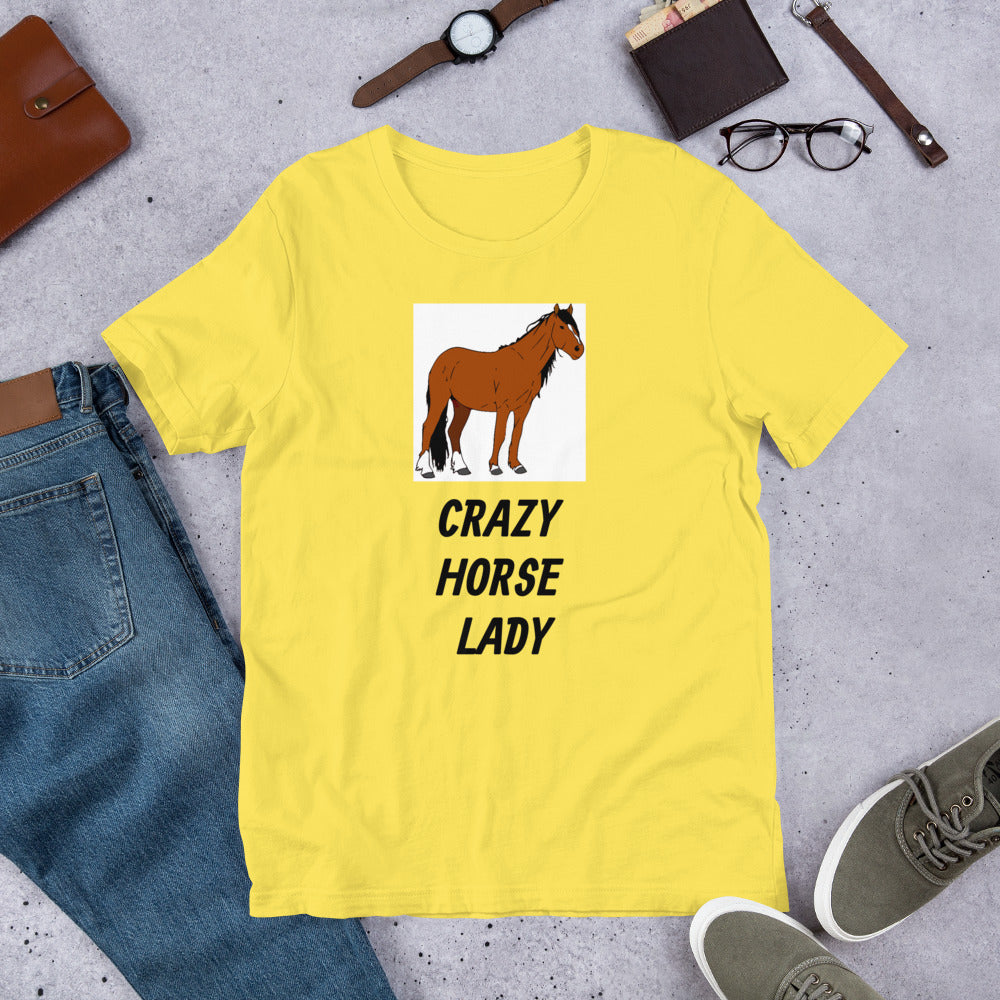 Crazy Horse Lady Short-Sleeve Unisex T-Shirt