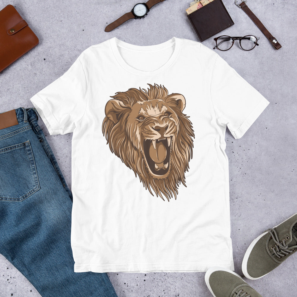 Wild Animal Lion Short-Sleeve Unisex T-Shirt