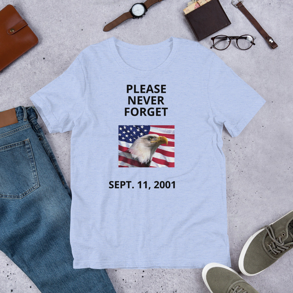 Short-Sleeve Unisex T-Shirt Never Forget 9/11
