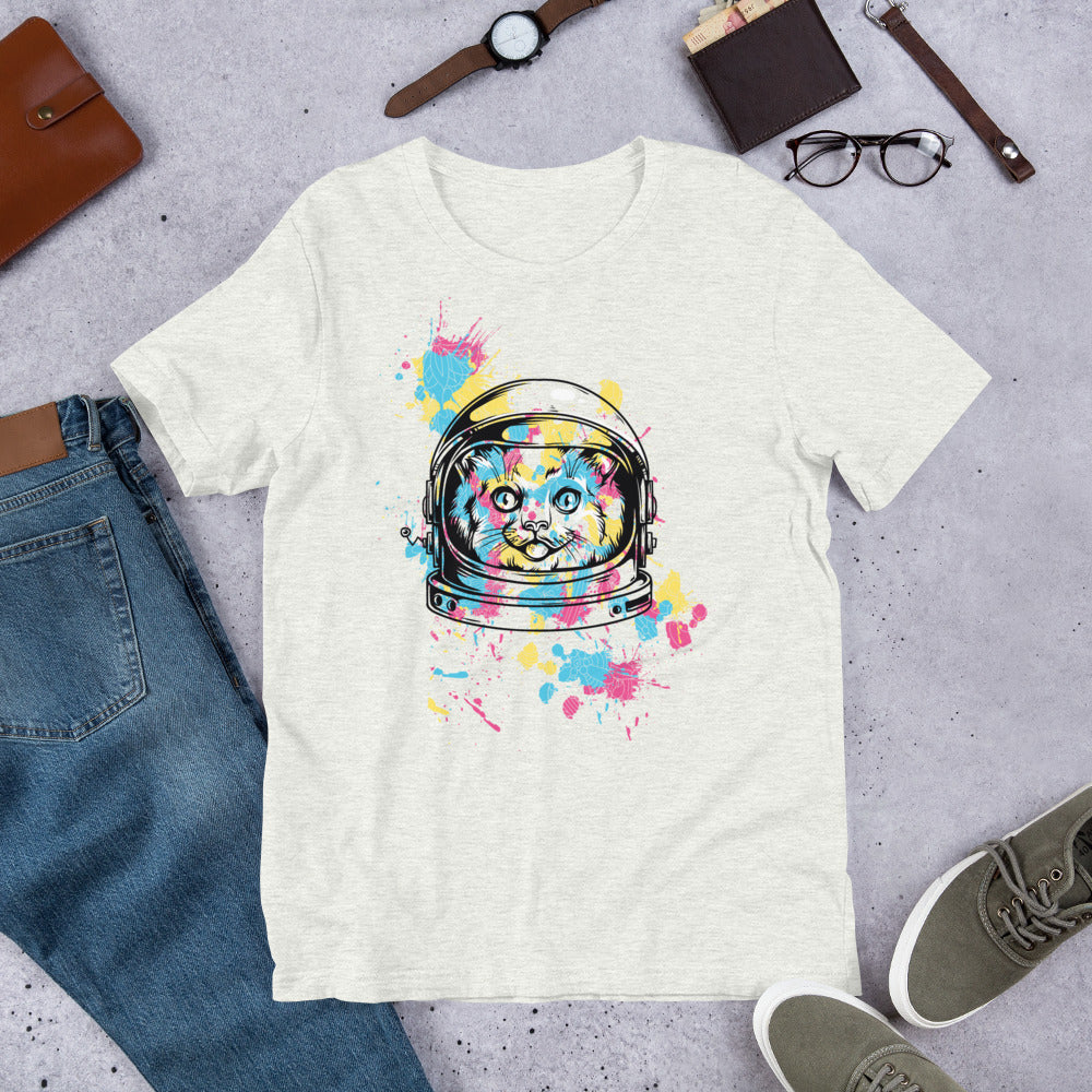 Space Cat Short-Sleeve Unisex T-Shirt
