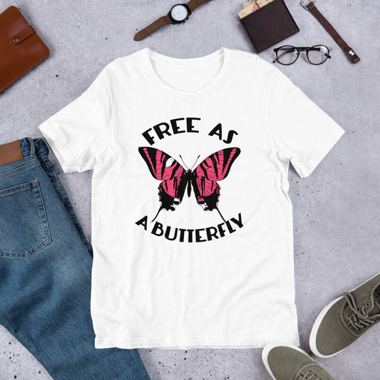 Free as a Butterfly Short-Sleeve Unisex T-Shirt