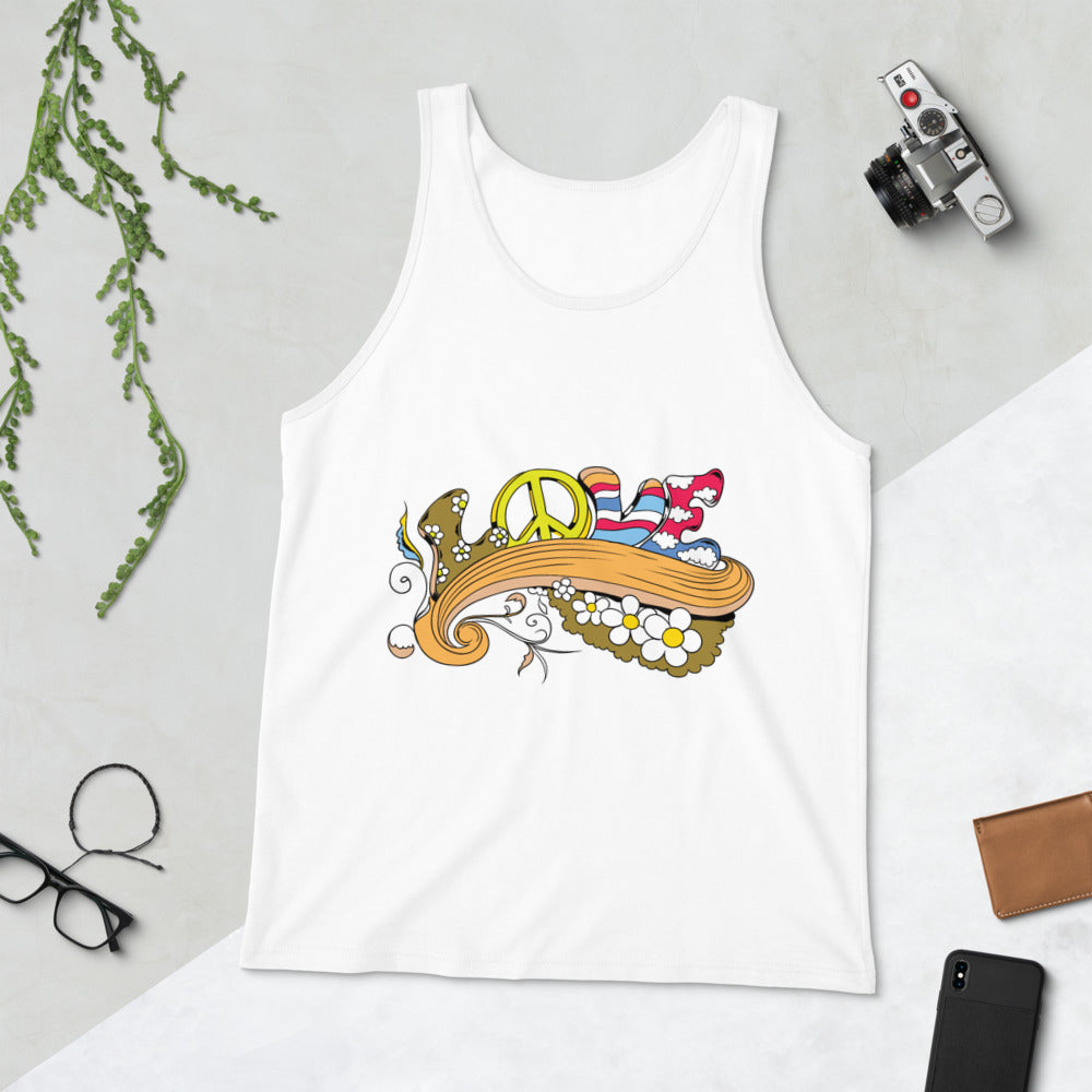 Love and Peace Unisex Tank Top