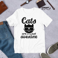 Cats Are Just Awesome Short-Sleeve Unisex T-Shirt