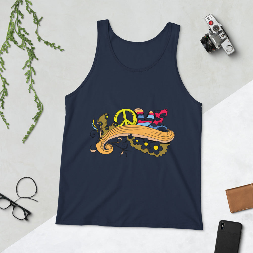 Love and Peace Unisex Tank Top