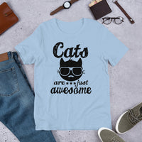 Cats Are Just Awesome Short-Sleeve Unisex T-Shirt