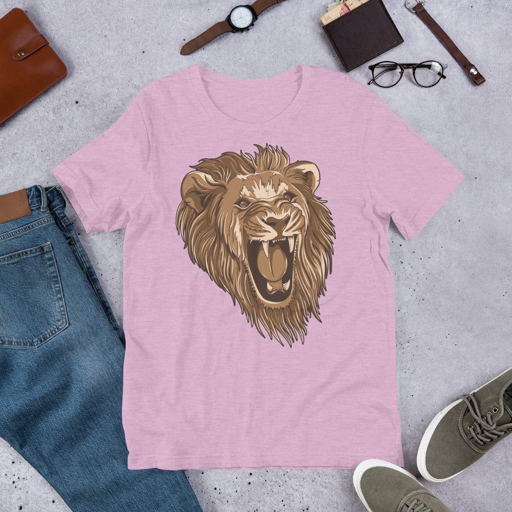 Wild Animal Lion Short-Sleeve Unisex T-Shirt