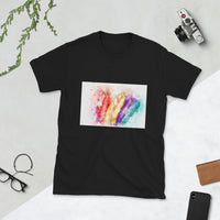 Colorful Feathers Short-Sleeve Unisex T-Shirt
