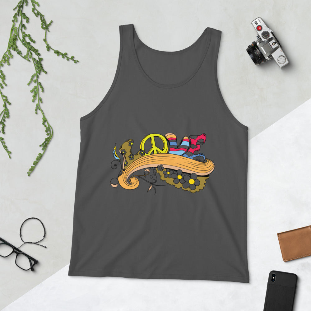 Love and Peace Unisex Tank Top
