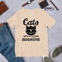 Cats Are Just Awesome Short-Sleeve Unisex T-Shirt
