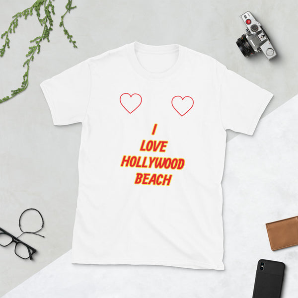 Hollywood Beach Short-Sleeve Unisex T-Shirt