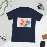 Colorful Feathers Short-Sleeve Unisex T-Shirt