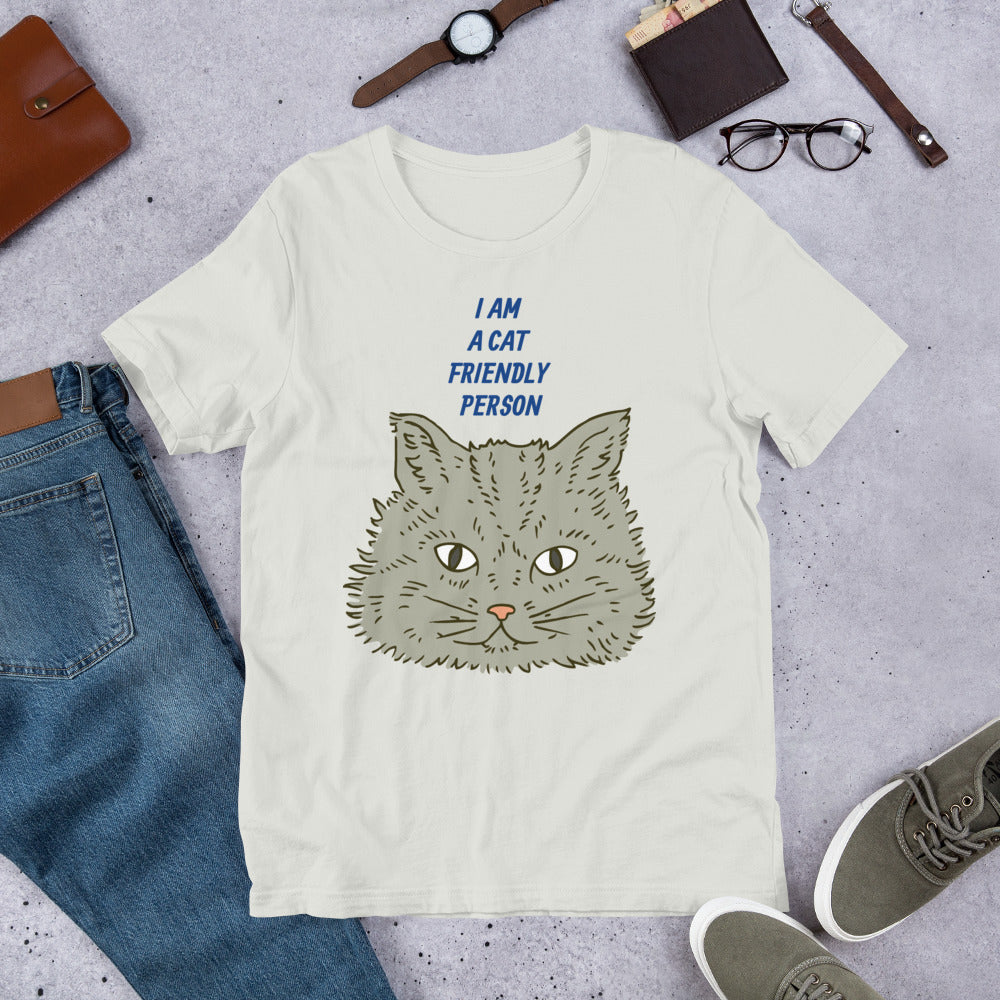 Cat Friendly Person Short-Sleeve Unisex T-Shirt