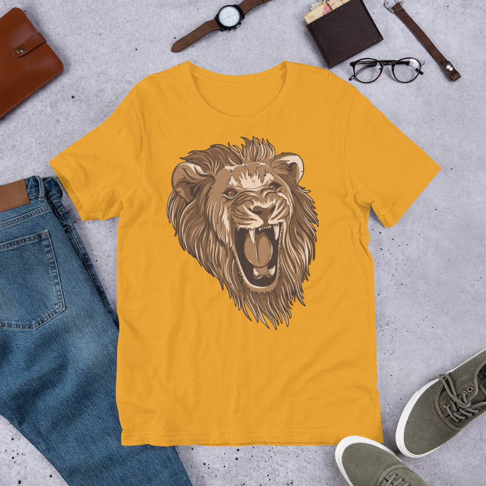 Wild Animal Lion Short-Sleeve Unisex T-Shirt