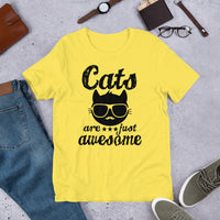 Cats Are Just Awesome Short-Sleeve Unisex T-Shirt
