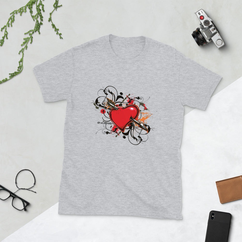 Arrow Heart Short-Sleeve Unisex T-Shirt