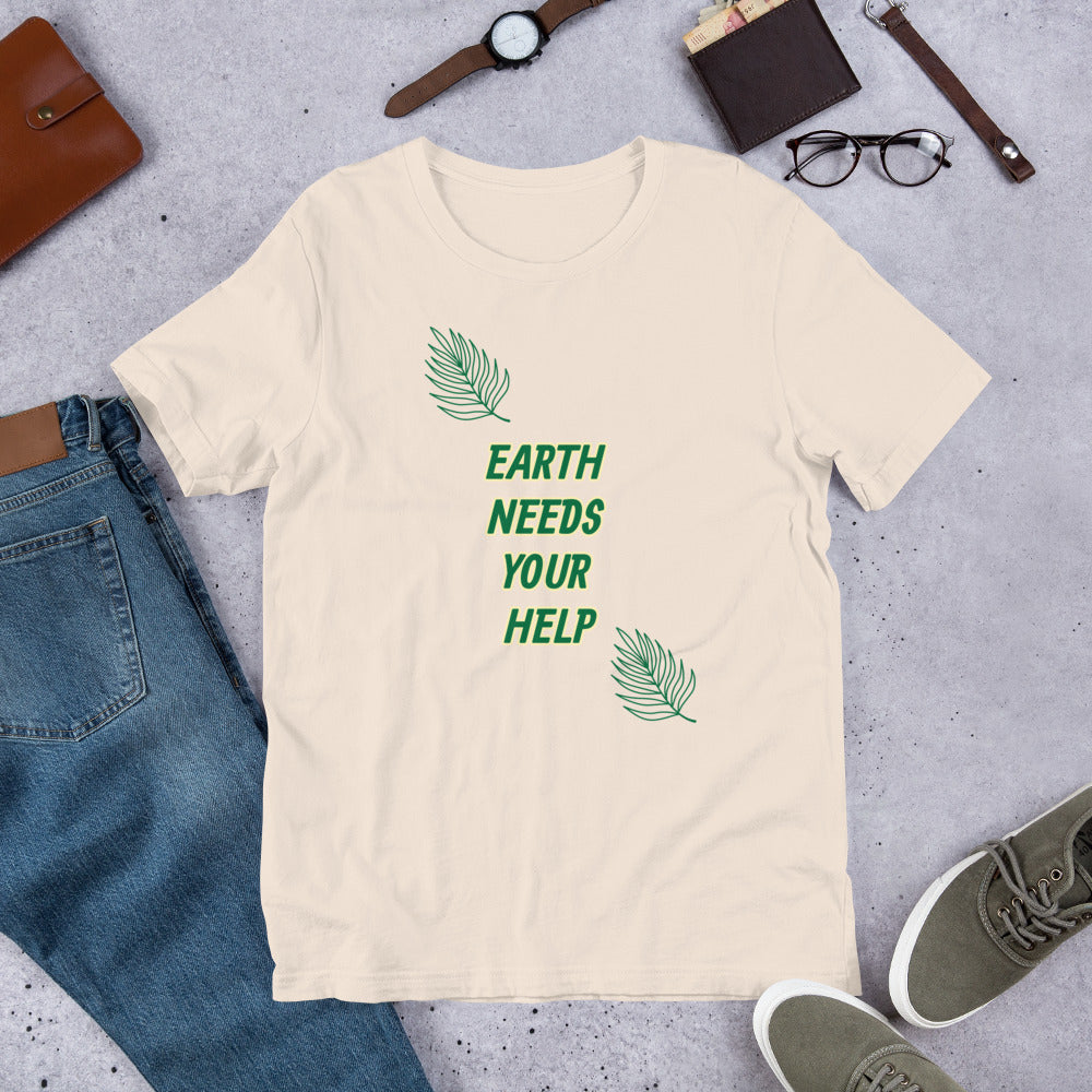 Earth Needs Your Help Short-Sleeve Unisex T-Shirt