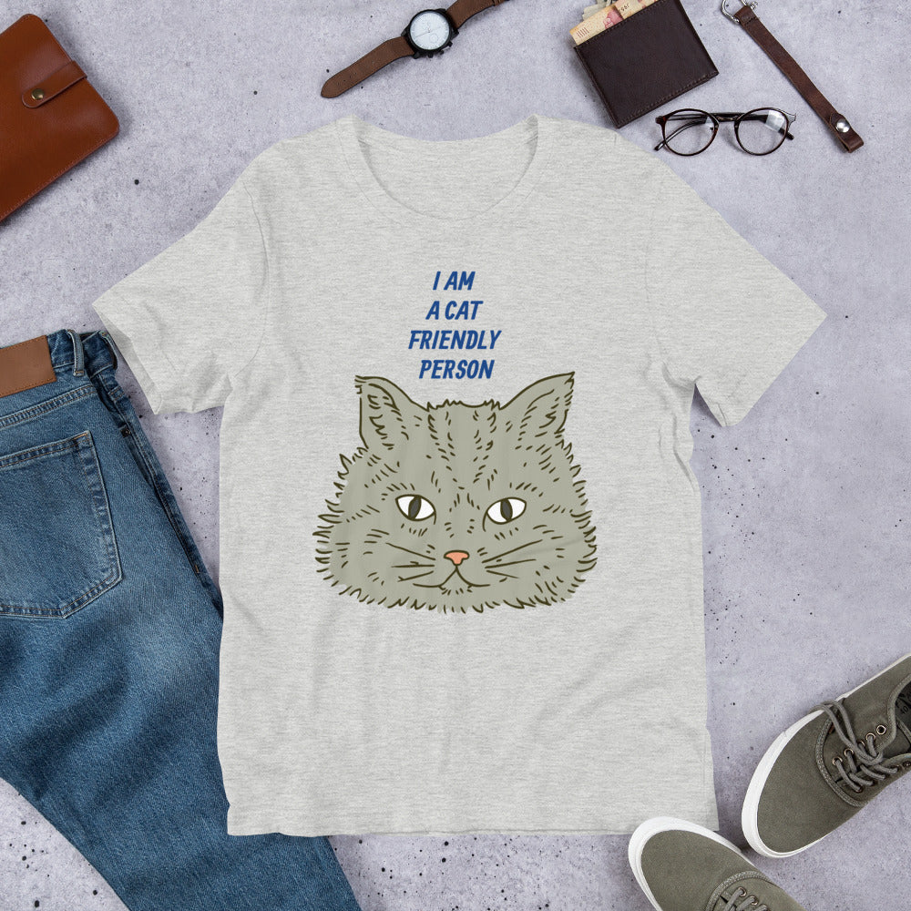 Cat Friendly Person Short-Sleeve Unisex T-Shirt