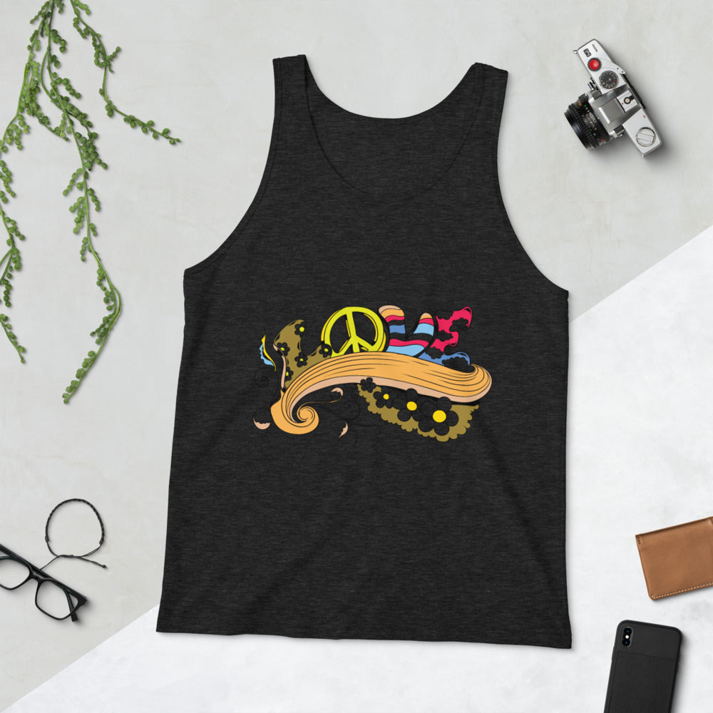 Love and Peace Unisex Tank Top
